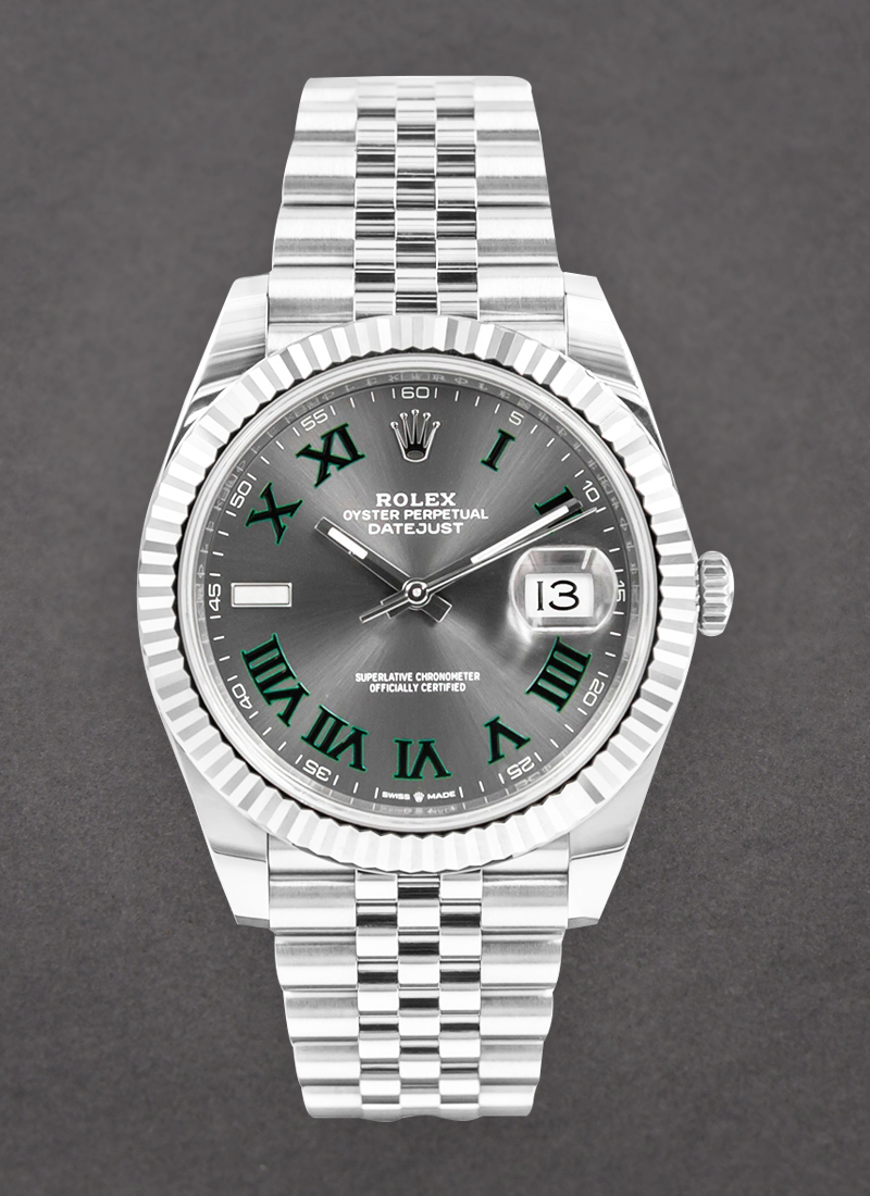 Rolex Unworn Datejust 36mm in Steel and White Gold Fluted Bezel