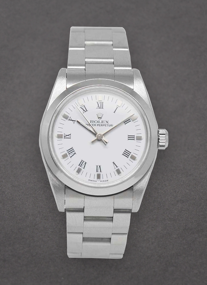 Pre-Owned Rolex Mid Size Oyster Perpetual in Steel with Domed Bezel