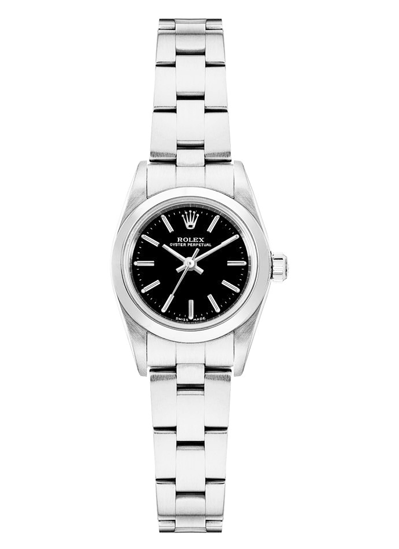 Pre-Owned Rolex Oyster Perpetual No Date Lady's with Steel Smooth Bezel