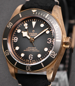 Heritage Black Bay in Bronze with Matte Slate Grey Bezel on Black Nubuck Leather Strap with Slate Grey Dial