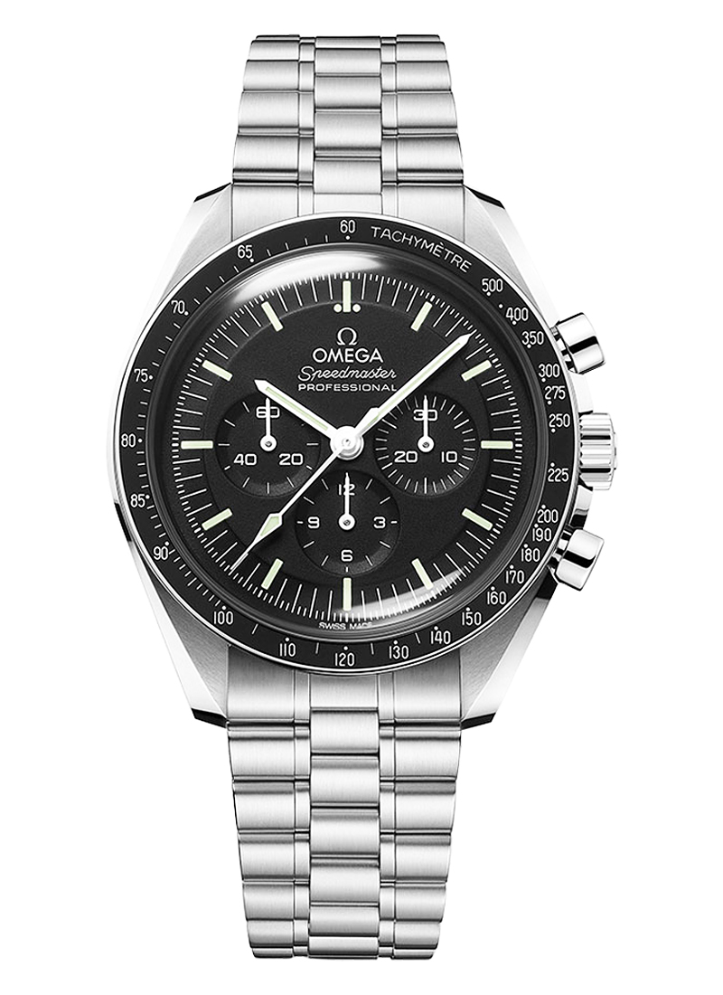 Omega Speedmaster Professional Co-Axial Master Chronometer in Steel with Black Bezel