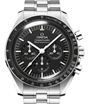 Speedmaster Professional Co-Axial Master Chronometer in Steel with Black Bezel on Steel Bracelet with  Black Dial