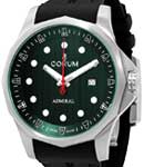 Admirals Cup 47mm in Titanium on Black Rubber Strap with Green Dial