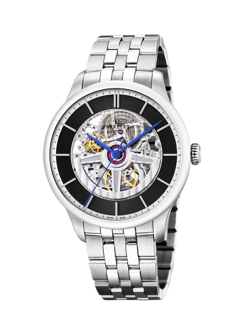 Perrelet Classique Double Rotor Skeleton in Steel