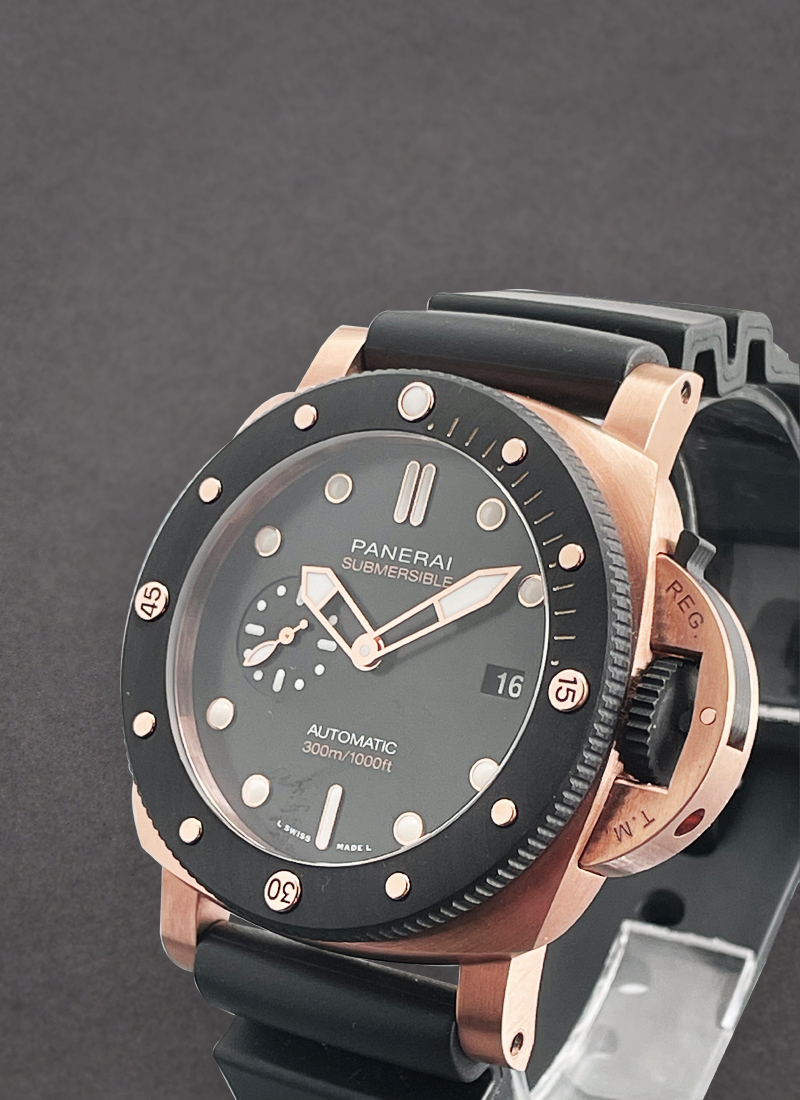 Panerai submersible red gold hotsell