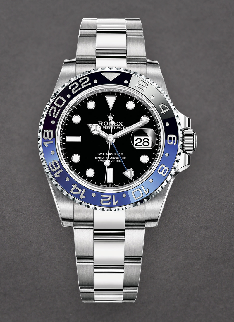 Rolex Unworn GMT Master II Batman on Oyster 