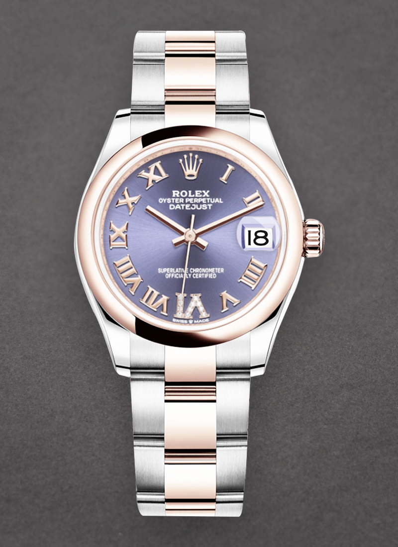 Pre-Owned Rolex Datejust 31mm Ladies in Steel with Rose Gold