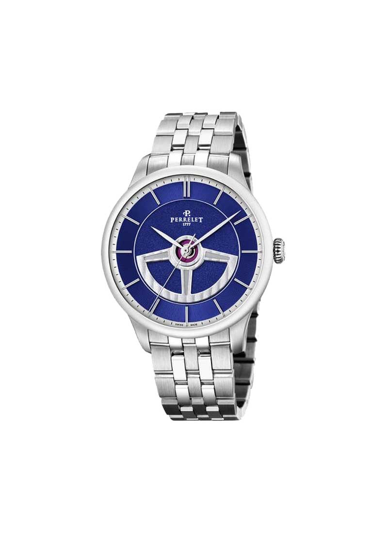 Perrelet Double Rotor Round Men's Automatic in Steel