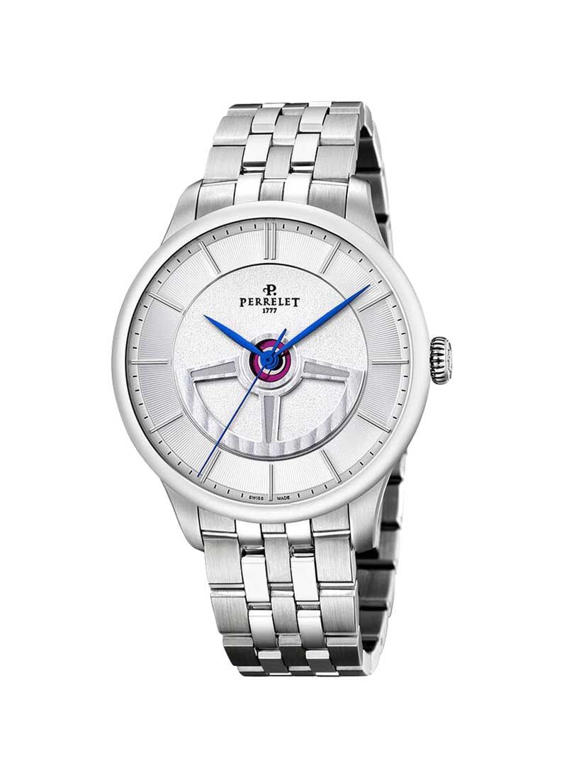 Perrelet Double Rotor Round Men's Automatic in Steel