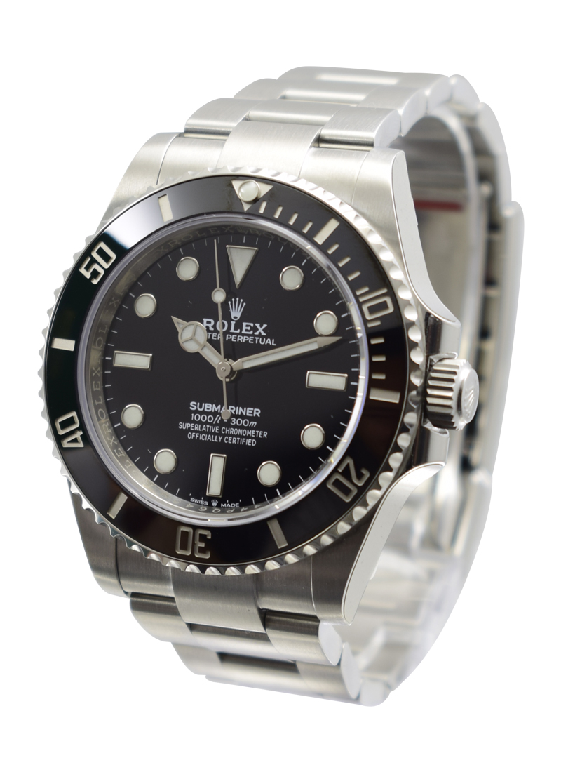 Pre-Owned Rolex 41mm Submariner No Date in Steel with Black Ceramic Bezel