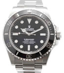 41mm Submariner No Date in Steel with Black Ceramic Bezel on Oyster Bracelet with Black Dial