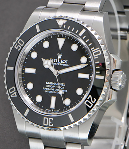 41mm Submariner No Date in Steel with Black Ceramic Bezel on Oyster Bracelet with Black Dial