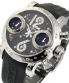 Lucy in the Sky with Diamond Bezel Steel on Strap with Black Diamond Dial