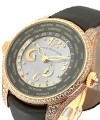 Classique Elegance ww.TC Lady in Rose Gold Rose Gold on Strap with Pave Case and Lugs