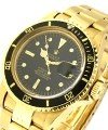 Submariner in Yellow Gold With Black Bezel on Yellow Gold Oyster Bracelet With Black Dial
