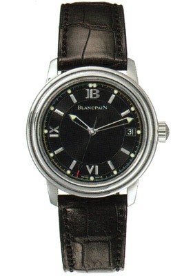 Leman Ultra Slim  Stainless Steel on Strap with Black Dial