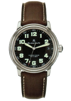 Leman Military Dial - Hundred Hours Stainless Steel on Strap with Black Dial