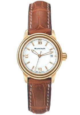 Lady's Leman Ultra Slim  Yellow Gold on Strap 